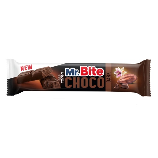 Ciocolata neagra Mr Bite 28 g, 24 buc