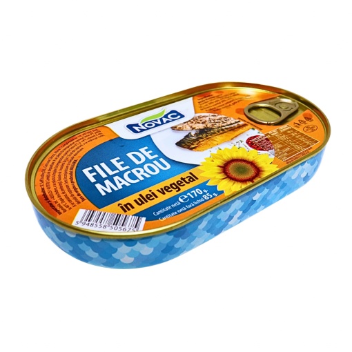 File de macrou in ulei vegetal Novac 170 g