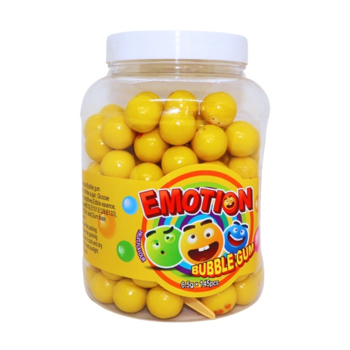 Guma de mestecat Emotion Bubble Gum la bol diverse figurine 6,5 g, 145 buc