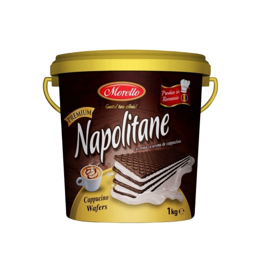 Napolitane la galeata Morello cu cappuccino 1 kg