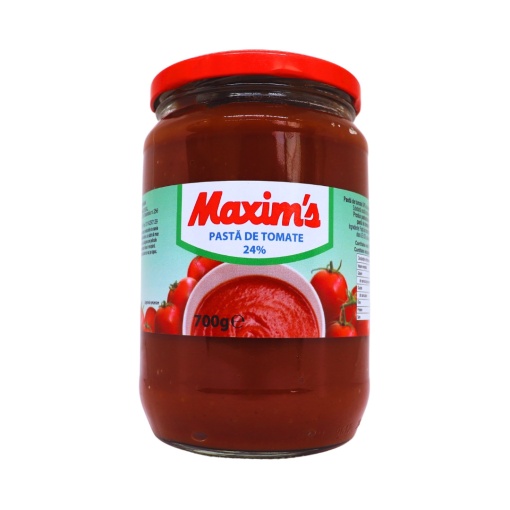 Pasta de tomate 24 % Maxim`s 700 g