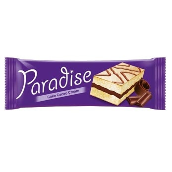 Prajitura cu ciocolata neglazurata Paradise 25 g, 24 buc