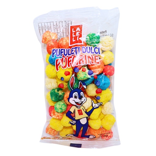 Pufuleti dulci pufarine bilute colorate Laleli 25 g, 25 buc