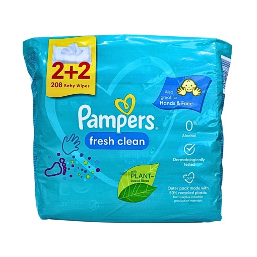 Servetele umede bebelusi Pampers Baby Fresh, 208 buc, 4 pachete