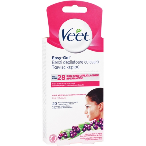 Benzi depilatoare pentru fata Veet, 20 buc