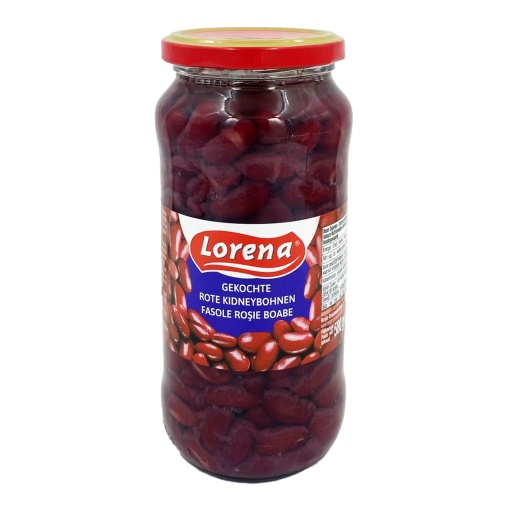 Fasole rosie la borcan Lorena 580 g