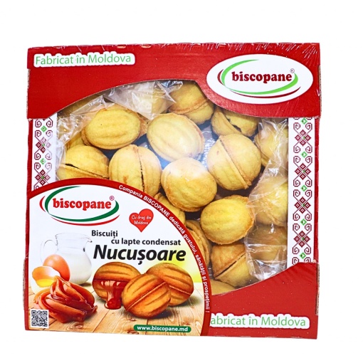 Fursecuri nucusoare crema caramel Biscopane 600 g