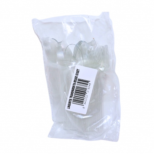 Lingurite transparente Reuse 50 buc