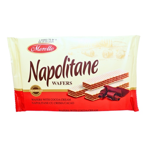 Napolitane crema cacao Morello 70 g