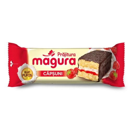 Prajitura cu capsuni Magura 35 g, 24 buc