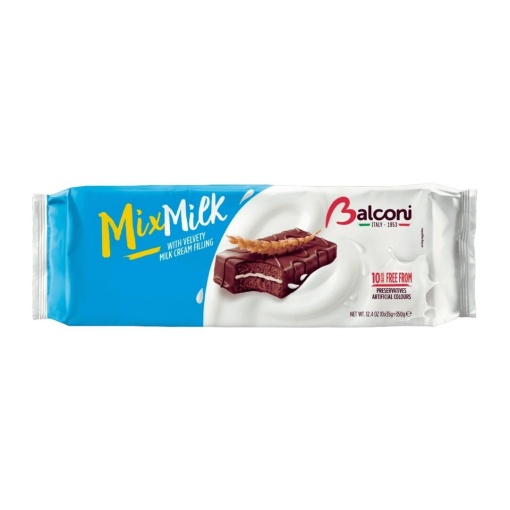 Prajitura cu lapte Balconi 28 g, 10 buc