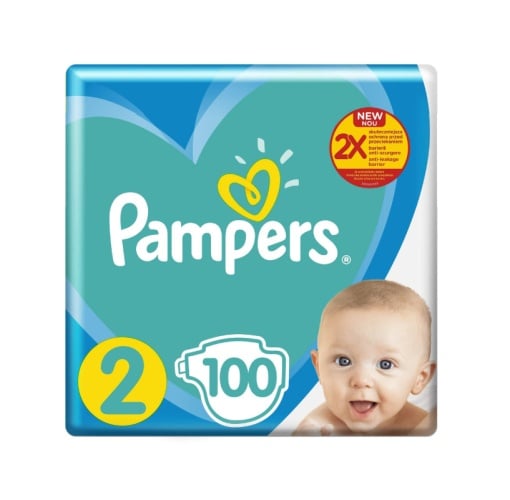 Scutece copii Pampers Active Baby No 2, 4-8 kg, 100 buc