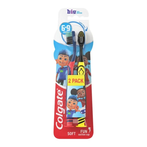 Set doua periute de dinti Colgate Soft pentru copii 6-9 ani, 2 buc