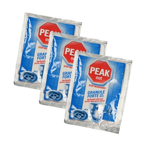 Solutie curatare toaleta Peak Out praf 60 g