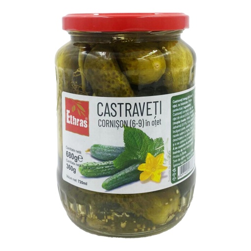 Castraveti cornison Ethras 6-9 cm, 680 g