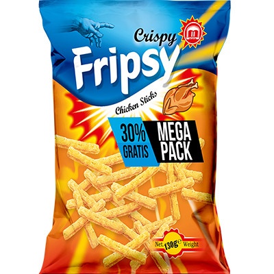 Chips Fripsy 120 g, 12 buc
