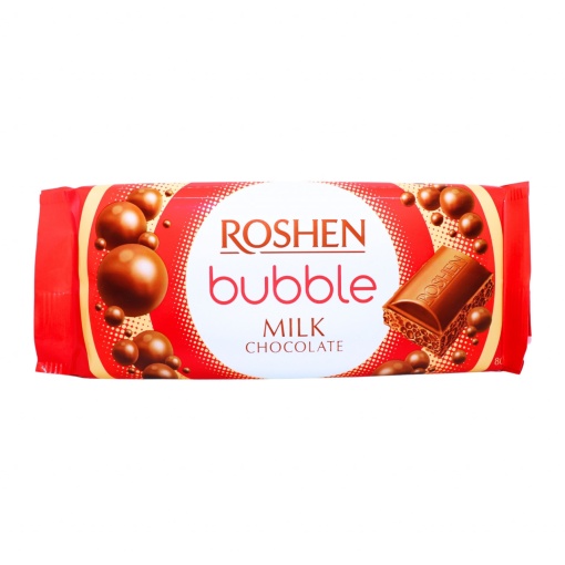 Ciocolata aerata cu lapte Roshen Bubble Milk 80 g