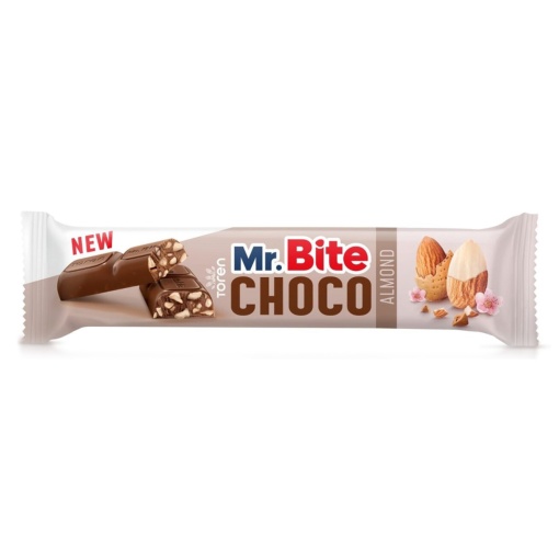 Ciocolata cu migdale Mr Bite 26 g, 24 buc