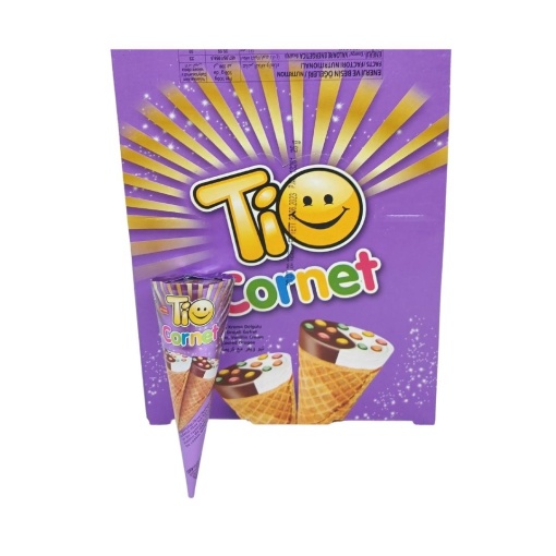 Cornet de ciocolata Tio 25 g, 24 buc