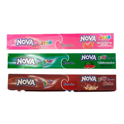 Jeleu lungi acre la metru Nova diverse sortimente 15 g, 72 buc