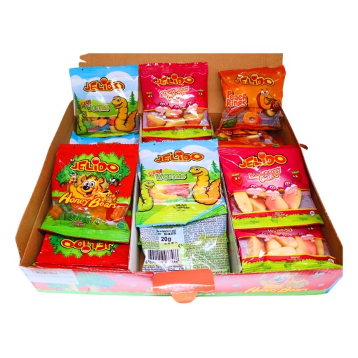 Jeleuri mixte gumate Jelido 20 g, 36 buc