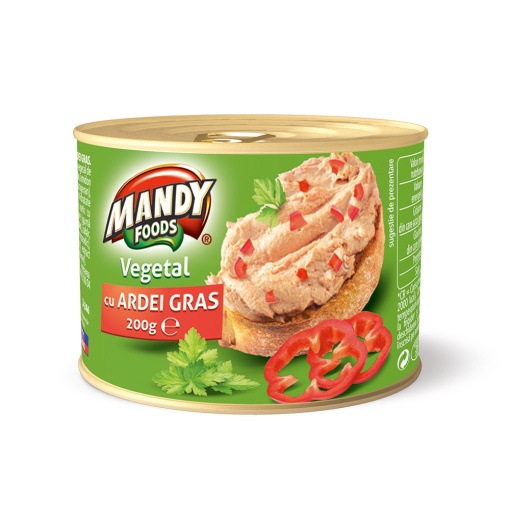 Pate vegetal cu ardei Mandy 200 g