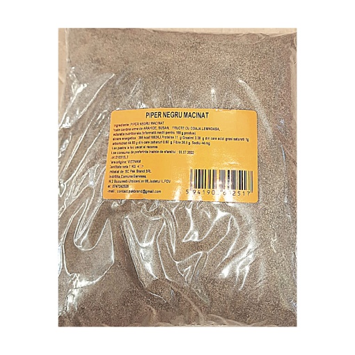 Piper negru macinat Pak Brand 1 kg