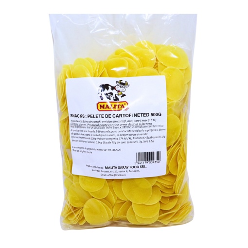 Snack pelete de cartofi neted Malita 500 g