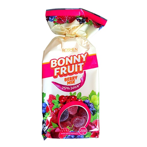 Bomboane moi fructe de padure Berry Mix Bonny Fruit Roshen 200 g