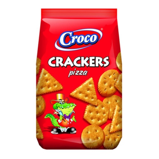Crackers cu pizza Croco 100 g, 12 buc