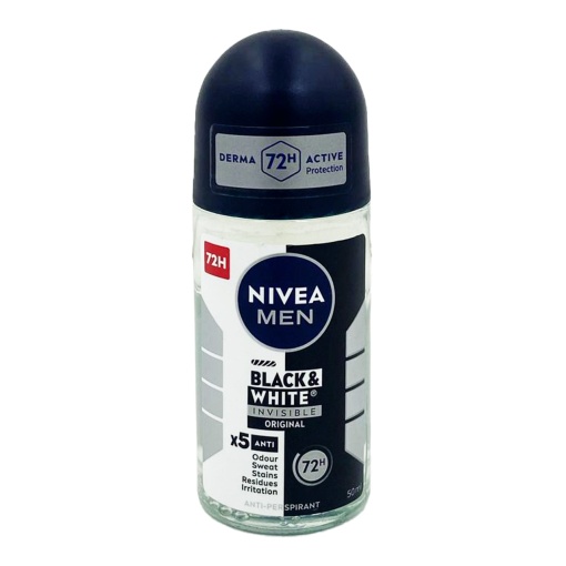 Deodorant roll on Nivea Men Invisible Black White Power, 50 ml