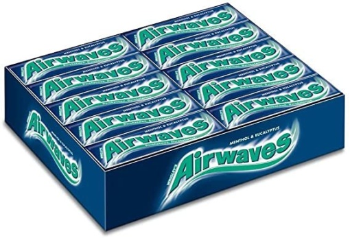 Guma de mestecatl Airwaves Menthol, 14 g x 30 buc