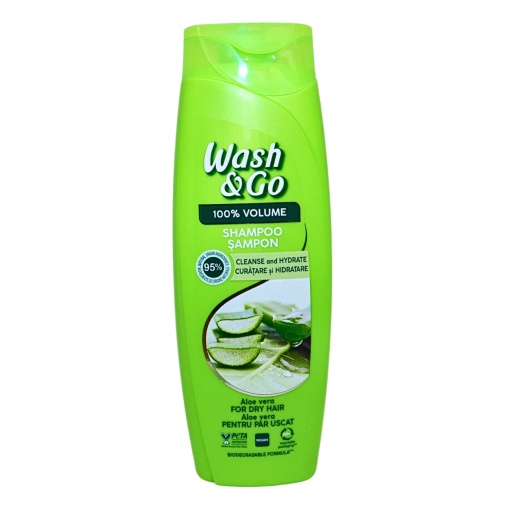 Sampon par uscat cu aloe vera Wash & Go 360 ml