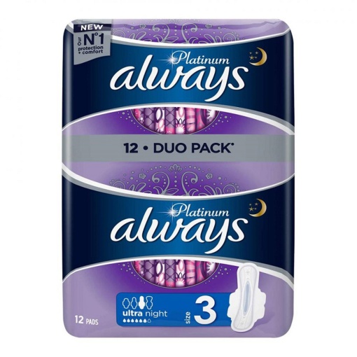 Absorbante Always Ultra Night, 12 buc