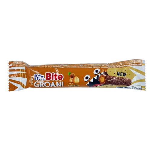 Baton de ciocolata cu alune Mr Bite 32 g, 24 buc