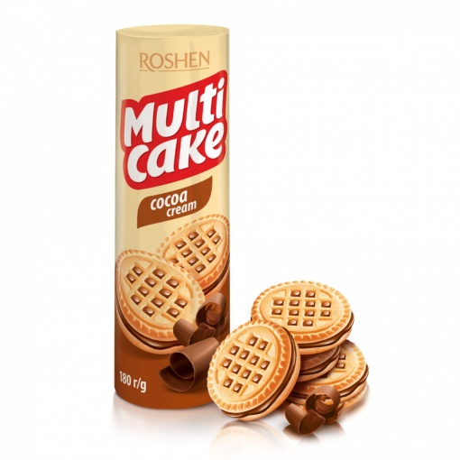 Biscuiti cu cacao Roshen Multi Cake 180 g