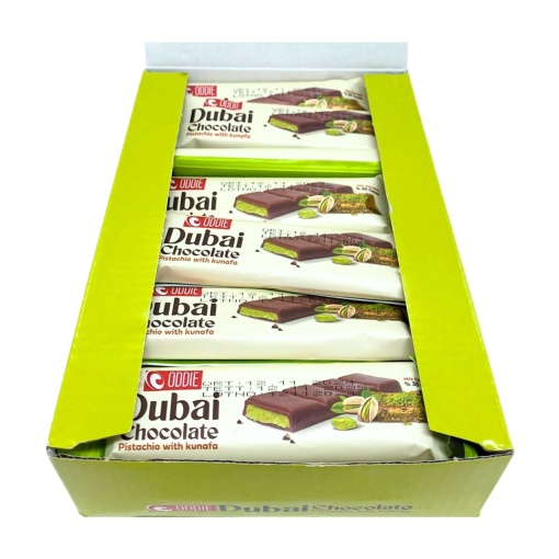 Ciocolata Dubai Oddie cu fistic 27 g, 24 buc