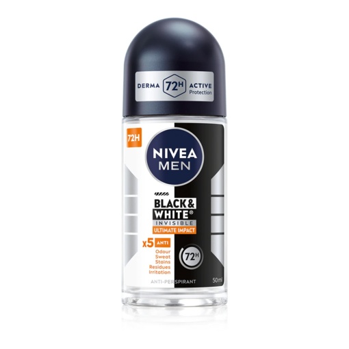 Deodorant roll on Nivea Men Invisible Ultimate Impact, 50 ml