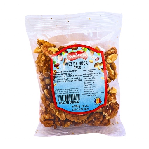 Miez de nuca crud Andreas 100 g