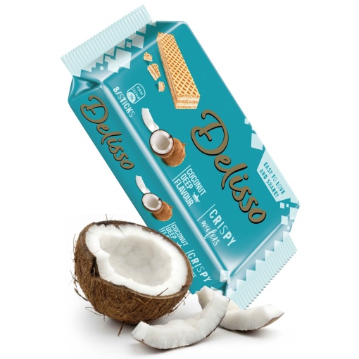 Napolitane cu crema de cocos Toren Delisso 40 g, 24 buc