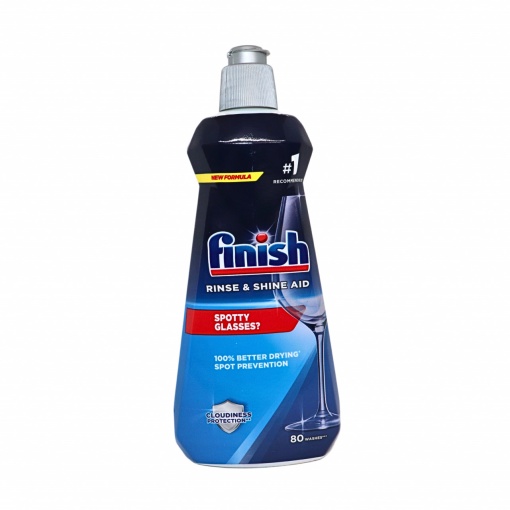 Solutie clatire stralucire masina spalat vase Finish 400 ml, 80 spalari