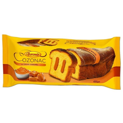 Cozonac cu crema de caramel Boromir 450 g
