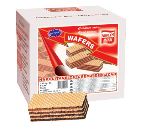 Napolitane cu cacao Bifa 3 kg