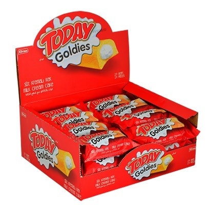 Prajitura Today Goldies Milky 45 g, 24 buc