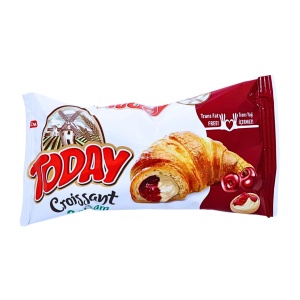 Croissante cornuri cu visine si vanilie Today 20 buc x 40 g - Img 1