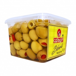 Masline verzi cu ardei Celayir 201-230, 400 g - Img 2