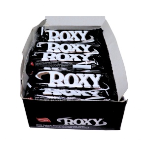 Batoane nuga, caramel, lapte si glazura cacao Roxy 22 g, 24 buc - Img 3