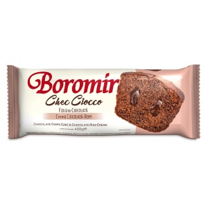 Chec cu fulgi de ciocolata si crema de rom Boromir 450 g