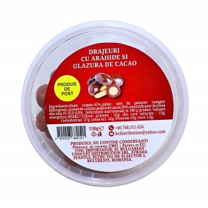 Drajeuri arahide si glazura de cacao de post 150 g - Img 2