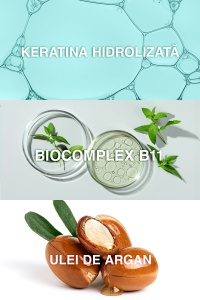 Șampon de îngrijire reparator cu cheratina și argan 300 ml - păr deteriorat și sensibil - Img 2